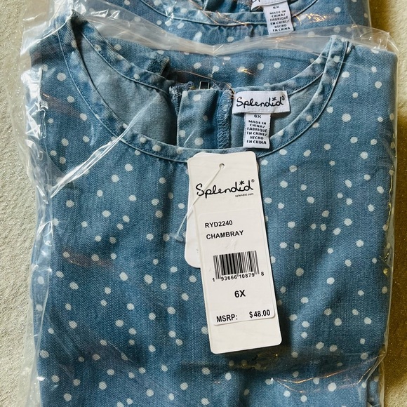 Splendid girls chambray dot legging set - Picture 3 of 3
